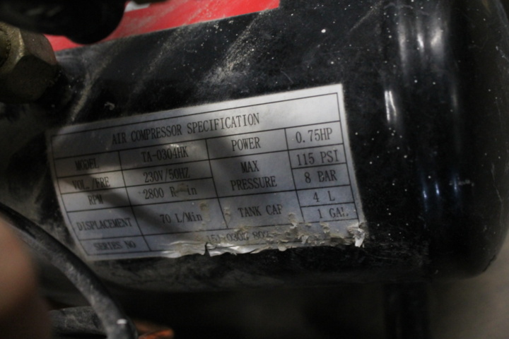 1174578-4 Compressor Niko TA-0304 with nail gun