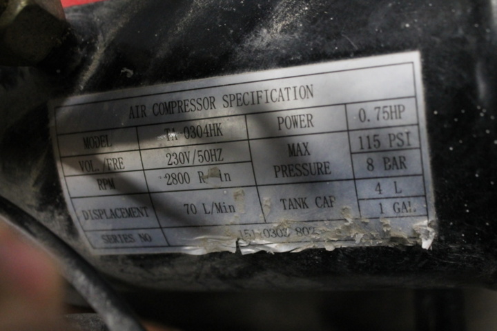 1174578-6 Compressor Niko TA-0304 with nail gun