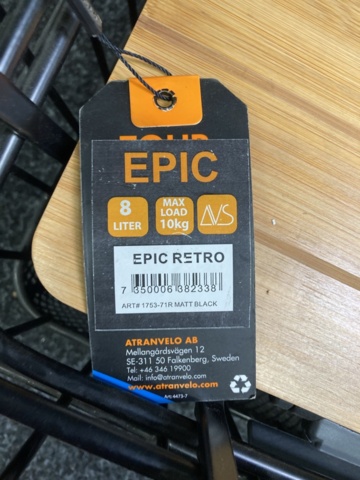 1174761-5 Bicycle basket Atran Velo Epic Retro