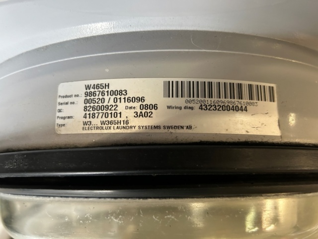 1144058-9 Washing machine Electrolux W465H