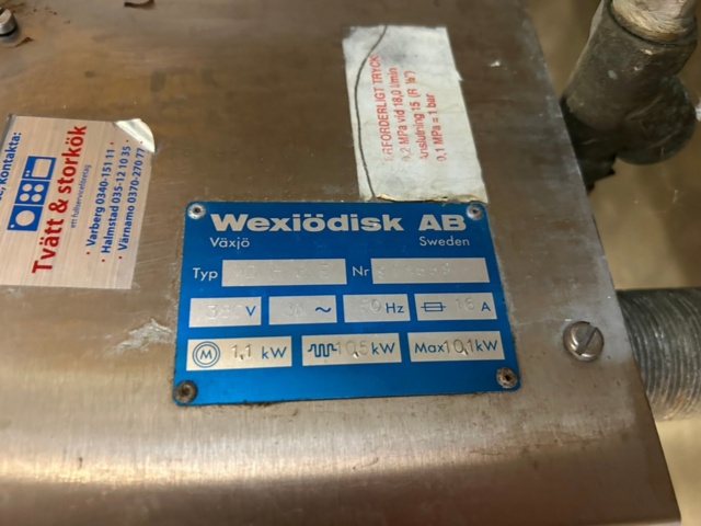 1144070-8 Diskmaskin Wexiö WD-6E