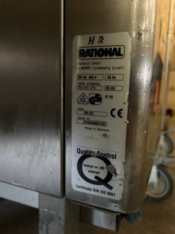 1144063-7 Combination oven Rational CM201 with trolley
