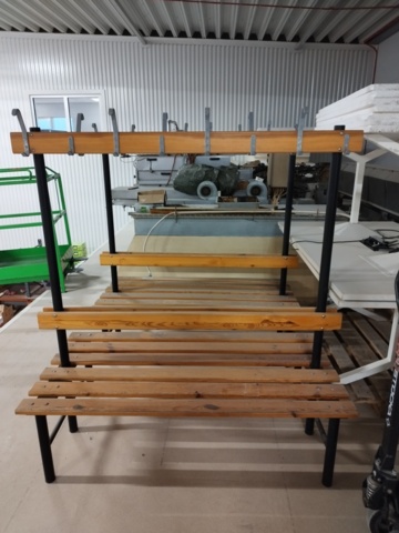 1177318-1 Omklädningsbänkar 2st dubbelsidiga