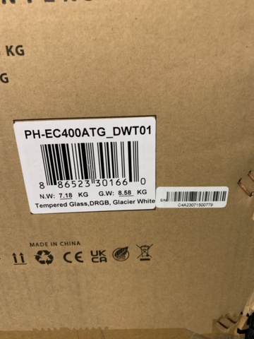 1093234-3 Chassi Phanteks Eclipse P400A RGB (vit)