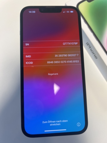 1170407-4 Apple iPhone 14 - 128GB Midnight