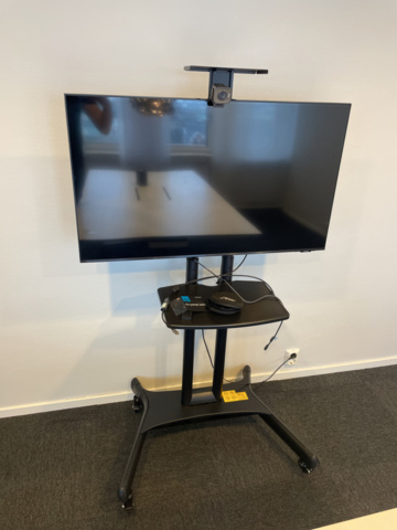 1149936-1 Samsung UHD 43" with TV stand on wheels