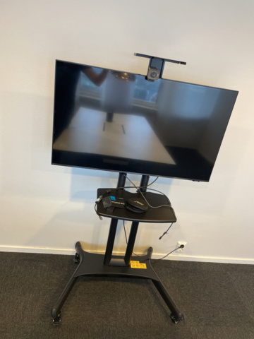 1149936-2 Samsung UHD 43" with TV stand on wheels