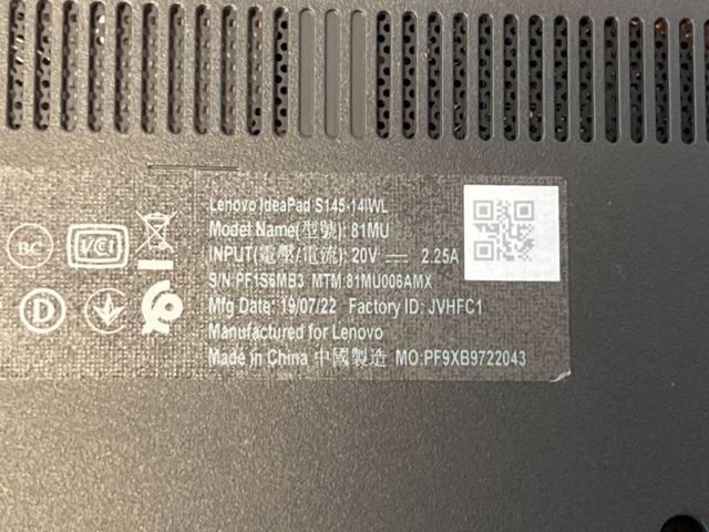 1170423-5 Laptop Lenovo IdeaPad S145IWL - 2019