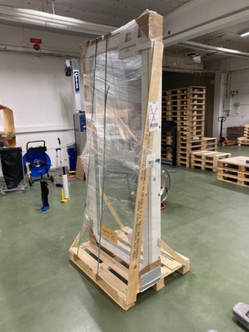 1171412-15 Window door "Swedish window" Wood-Alu 3-Glass Left Fully glazed White 10X21