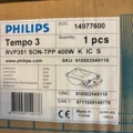 1069729-3 New Industrial lamp Philips Tempo 3 Rvp351 SON-TPP 400W and one Malmberg spotlight