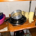 1144223-6 Storage room with various restaurant equipment