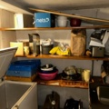 1144223-2 Storage room with various restaurant equipment