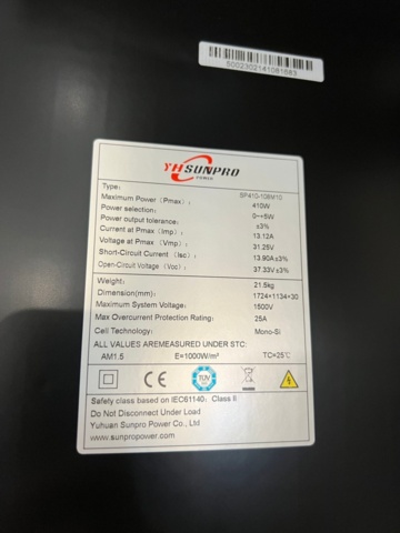 1181281-4 Solar cell package Complete 12 kW ON-grid