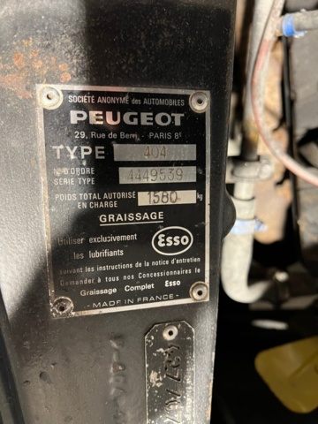 953385-25 Peugeot 404 SL 1.6 "Super Luxe" - 1964