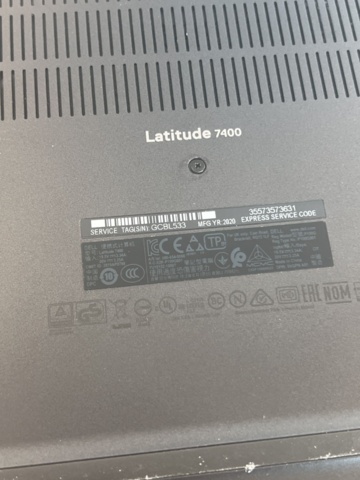 1154292-9 Laptops 4 pcs Dell Latitude 7400 - 2020