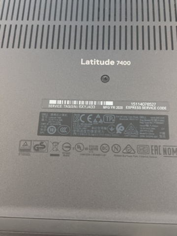 1154292-10 Laptops 4 pcs Dell Latitude 7400 - 2020