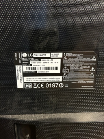 1144253-5 LG 55'' TV - 55UH615V 2016