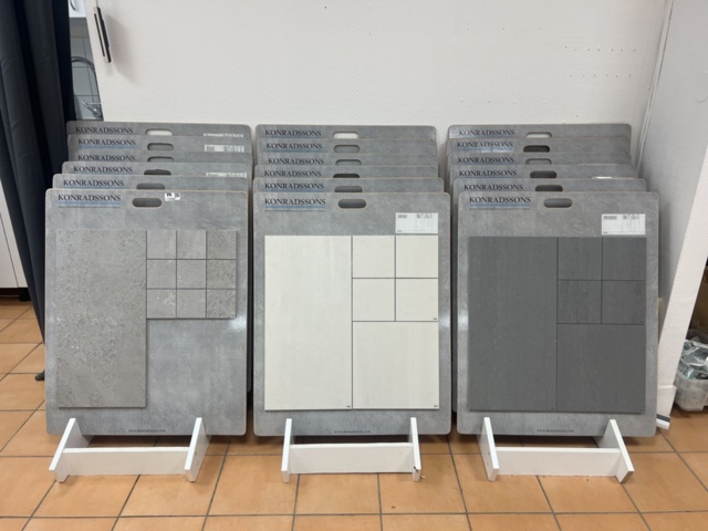 1170486-1 Samling med stenprover och färgprover