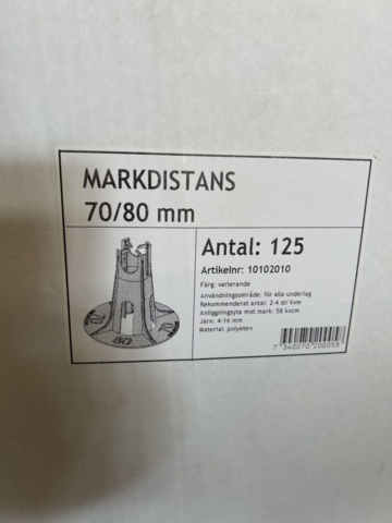 7278-015-2 7 kartonger med markdistanser
