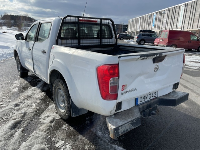 1182683-7 Nissan Navara Dubbelhytt 2.3 dCi 4WD Manuell, 163hk, 2019. Repobjekt.