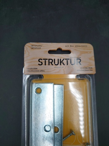 1183393-2 10 pcs 2-pack Structure jointing iron, 155x25x2.5 mm - Shipping included