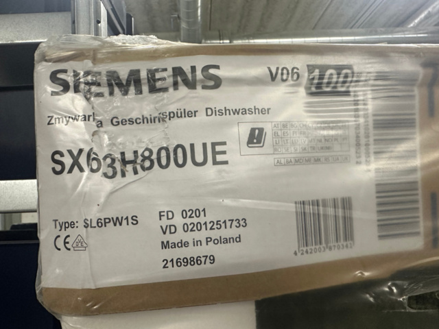 1183022-3 Dishwasher Siemens SX63H800UE