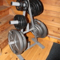 1174653-6 Bench press station with weights