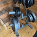 1174653-11 Bench press station with weights
