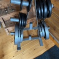 1174653-14 Bench press station with weights