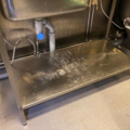 1183978-2 Rostfri bänk med diskho