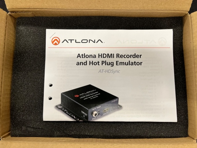 1184149-3 HDMI EDID recorder Atlona AT-HDSYNC 2pcs and Presentation stick NEC DS1-MP10RX