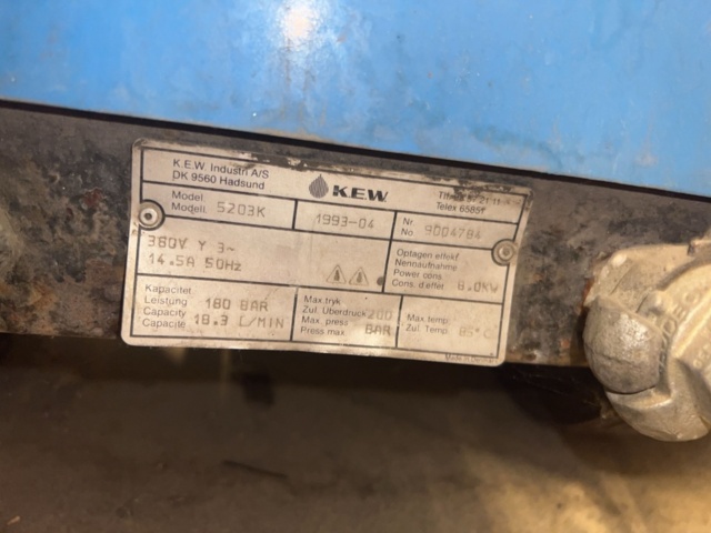1170537-3 High pressure washer KEW 5203K - 1993