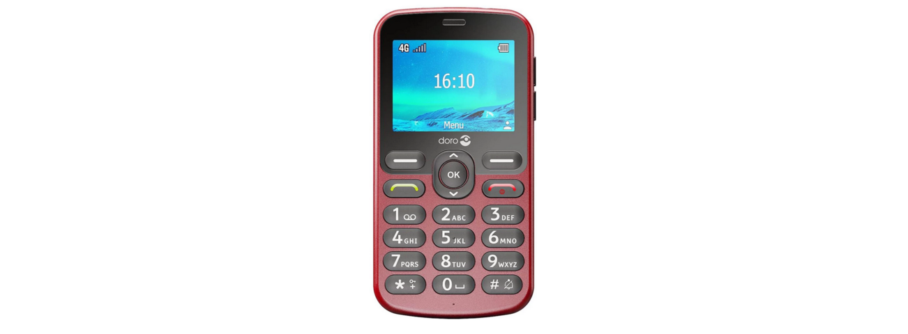 1184683-2 Button phone Doro 1881 Red 4G