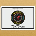 1185758-3 New Wurlitzer music neon with built-in clock 70x70 cm