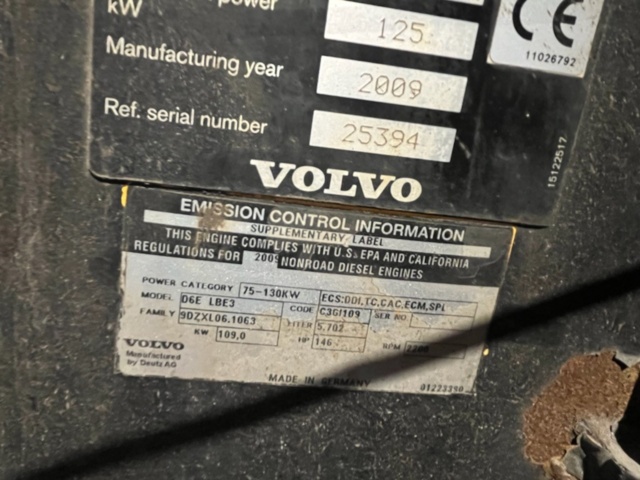 1184006-20 Wheel loader Volvo L70F - 2009