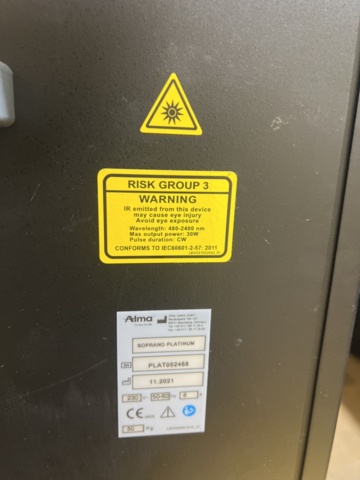 1051993-7 Laser hair removal Alma Soprano ICE Platinum