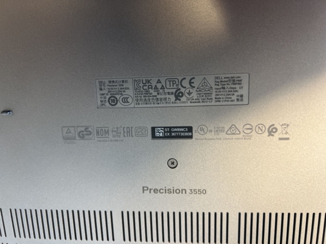 1052007-4 Laptop Dell Precision 3550