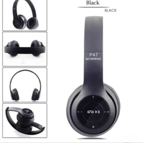 1187475-2 2 st Trådlösa Bluetooth-Headset P47 Svart