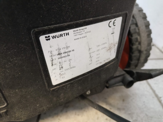 1129059-15 Hot water washer Wurth HDR-HW 150-10 Repair item