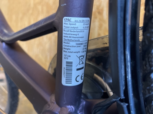 1170576-9 Electric bike Batavus Torino E-go Comfort - 2020 (Repair item)