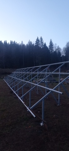 1187863-2 Solar cell package 40 kW with ground stand Complete installation