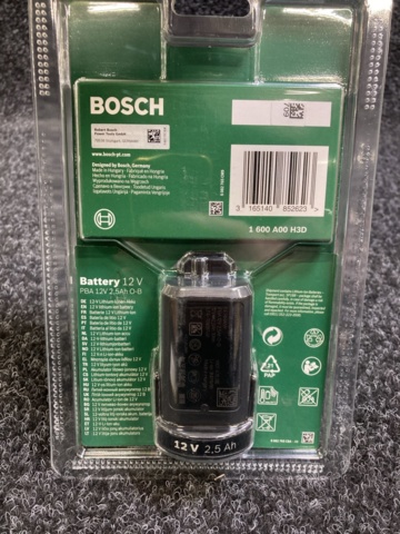1186264-2 5 batteries Bosch PBA 12V 2.5Ah