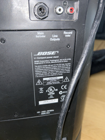 1150070-3 Bose L1 Compact Power Stand