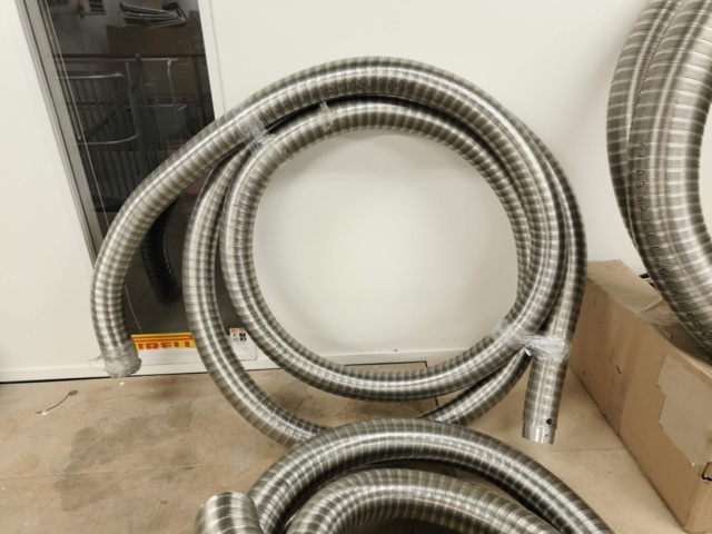 1129144-2 Lot of Stainless Flex Hoses for Chimneys