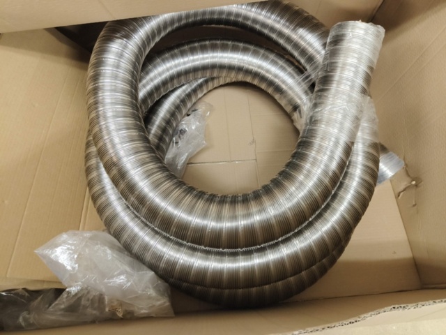 1129144-7 Lot of Stainless Flex Hoses for Chimneys