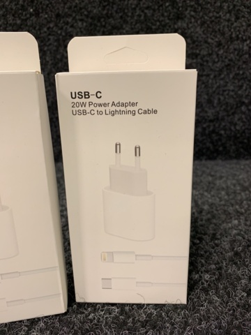 1187785-2 2st snabbladdare 20W till Iphone