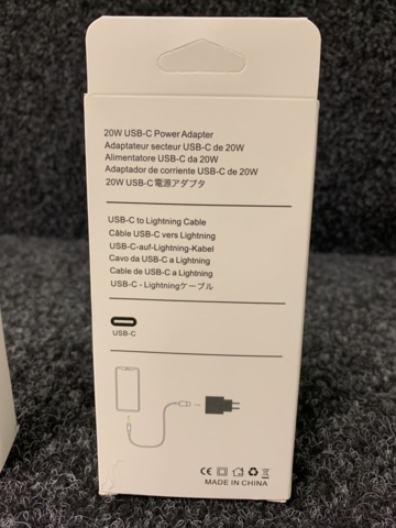 1187785-3 2st snabbladdare 20W till Iphone