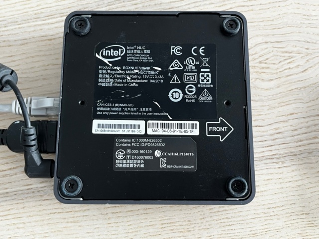 1188421-3 Compact PC, Intel Box Nuc 7i3BNK and 32" screen, Samsung as well