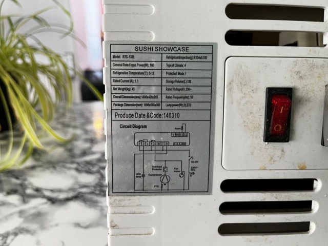 1145148-4 Display/sushi fridge
