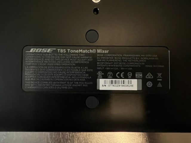 1145158-5 Audio mixer, Bose T8S ToneMatch Mixer